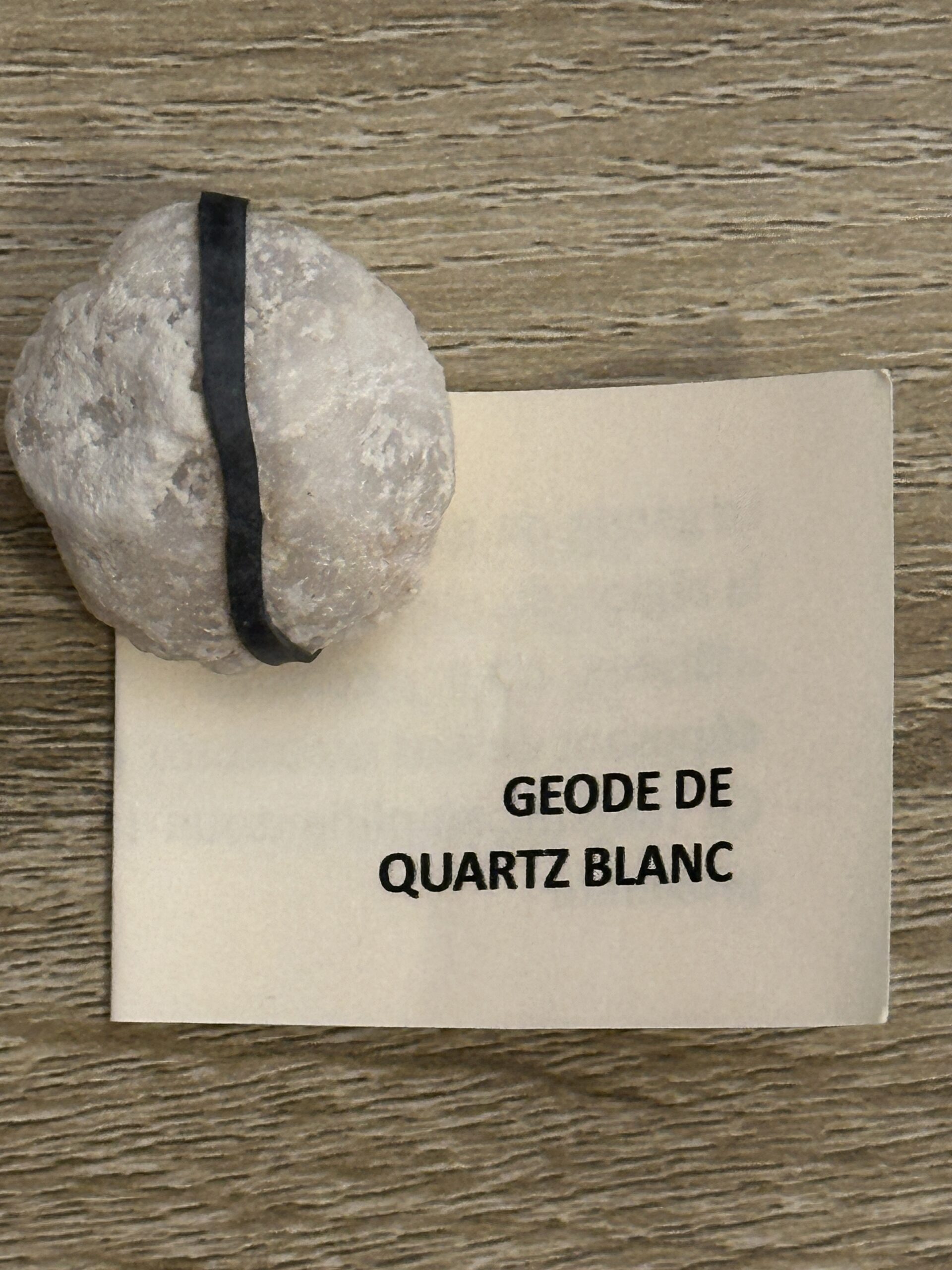 Géode de Quartz Blanc